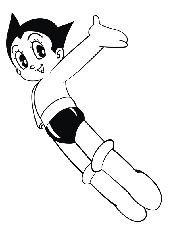 Plansa de colorat cu Anime 2 21